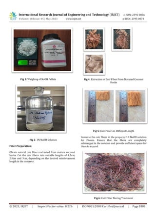 CHEMICALLY TREATED COIR FIBER REINFORCED CONCRETE | PDF