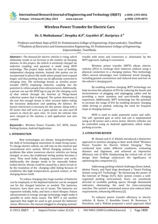 Wireless Power Transfer for Electric Cars | PDF