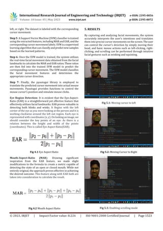 Mouse Cursor Control Hands Free Using Deep Learning | PDF