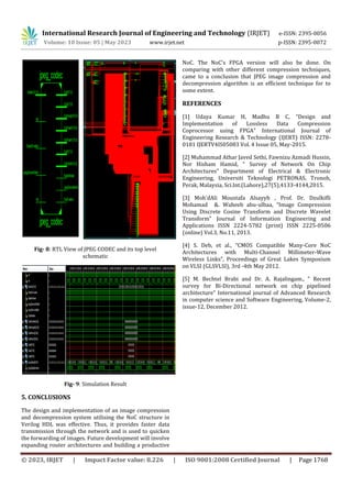 Design and Implementation of JPEG CODEC using NoC | PDF