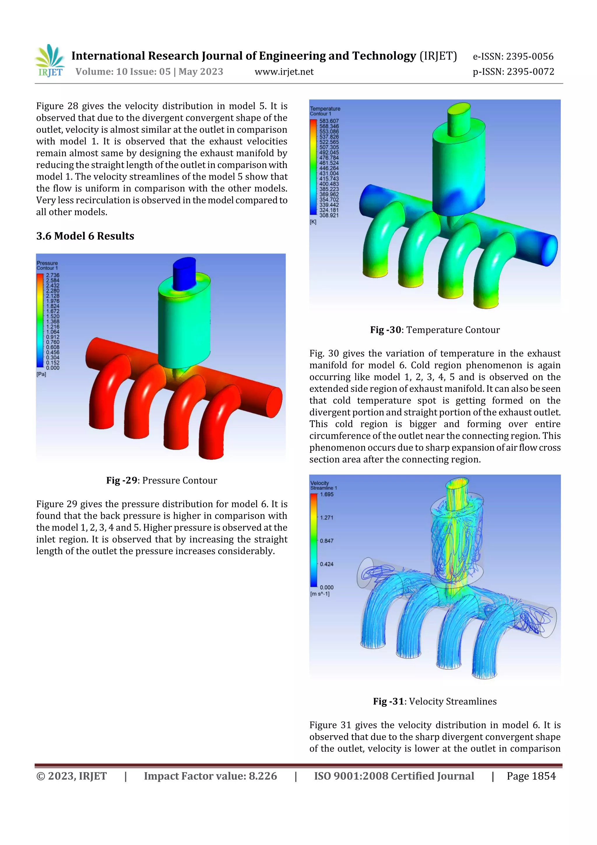 Design, Analysis and Comparative Study of Exhaust Manifold for a Multi ...