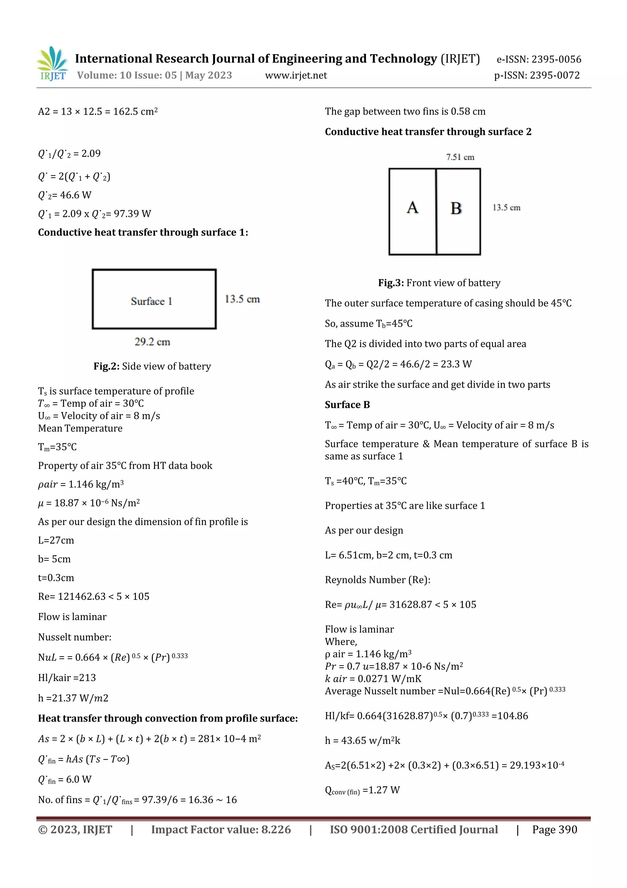 Design and development of cooling system of battery in an electric two ...
