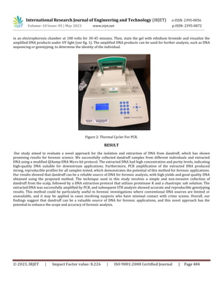 Curated visual reference: Fresh Look at Isolation And Extraction Of Dna From Dandruff A Novel Approach