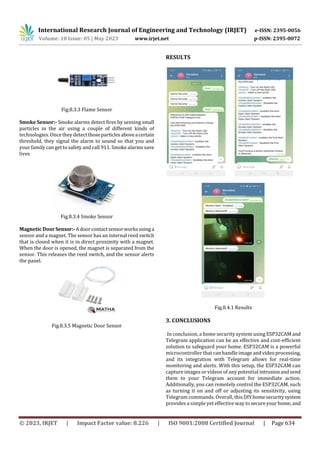 Home Security System using ESP32-CAM and Telegram Application | PDF