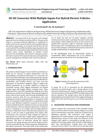 DC-DC Converter With Multiple Inputs For Hybrid Electric Vehicles ...