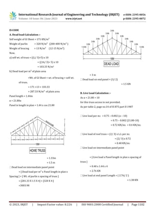 COMPARISON BETWEEN VARIOUS STEEL SECTION BY USING IS CODE AND EURO CODE ...
