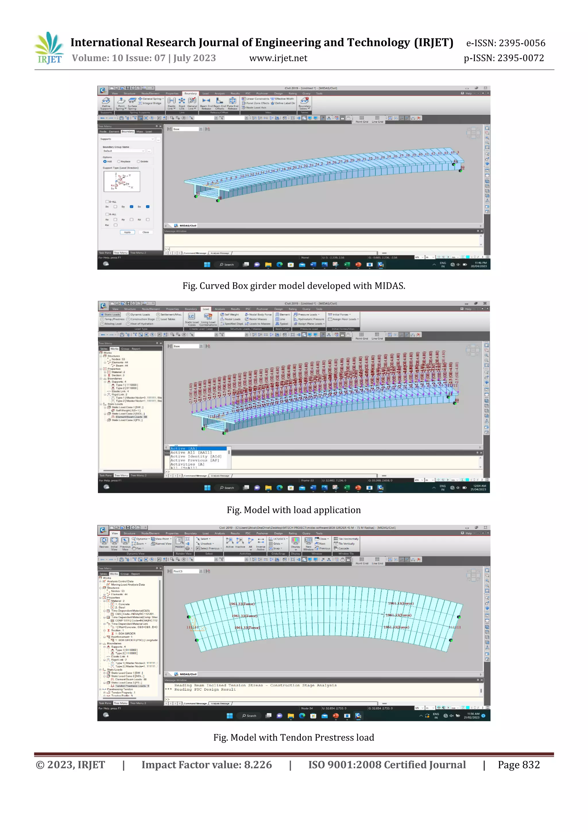 STRUCTURAL BEHAVIOUR OF CURVED BOX GIRDER BRIDGE | PDF