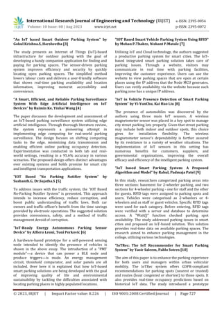 ARDUINO BASED CAR PARKING SYSTEM USING WOKWI SIMULATOR | PDF