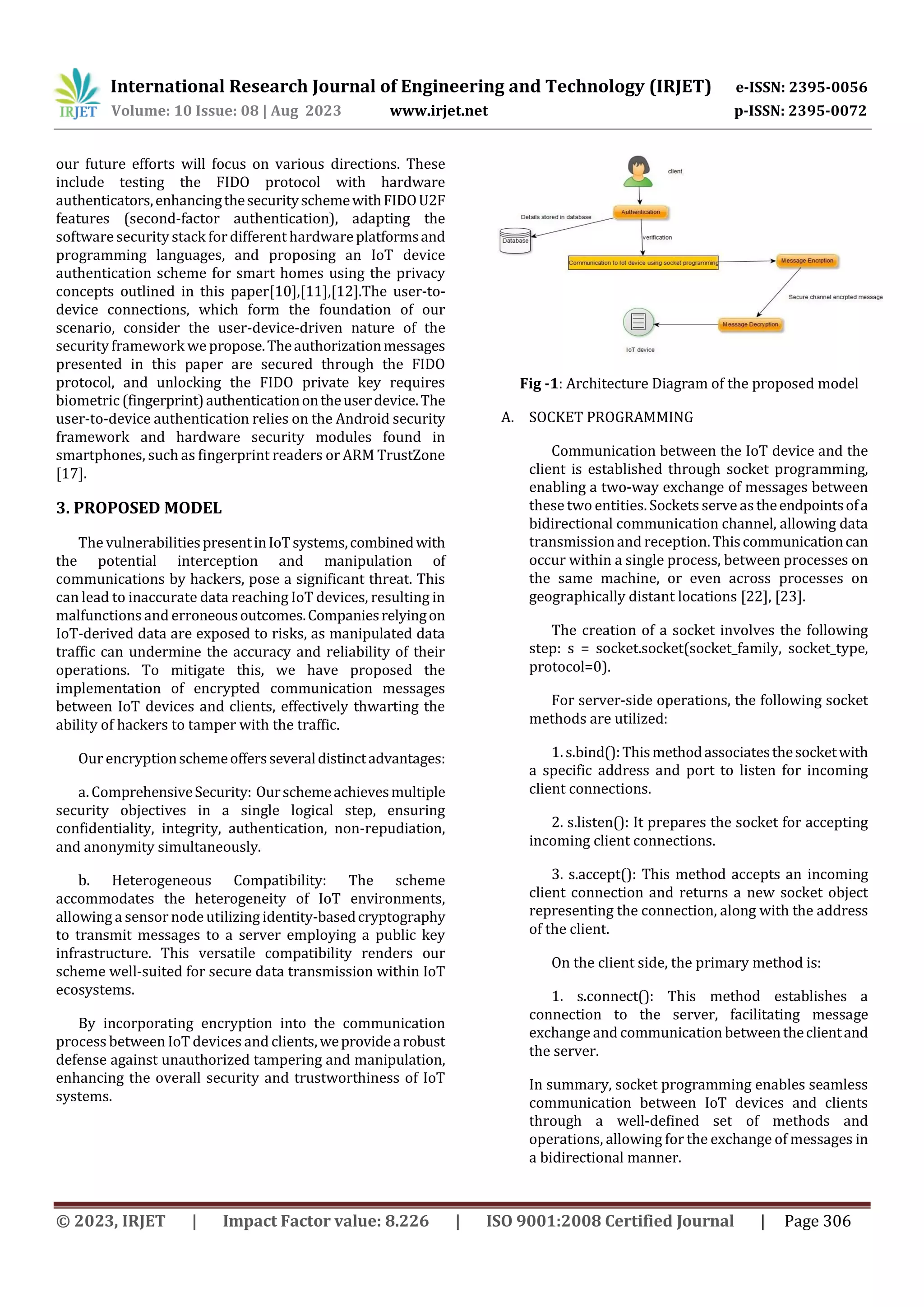Secure Channel Communication between IOT Devices and Computers | PDF