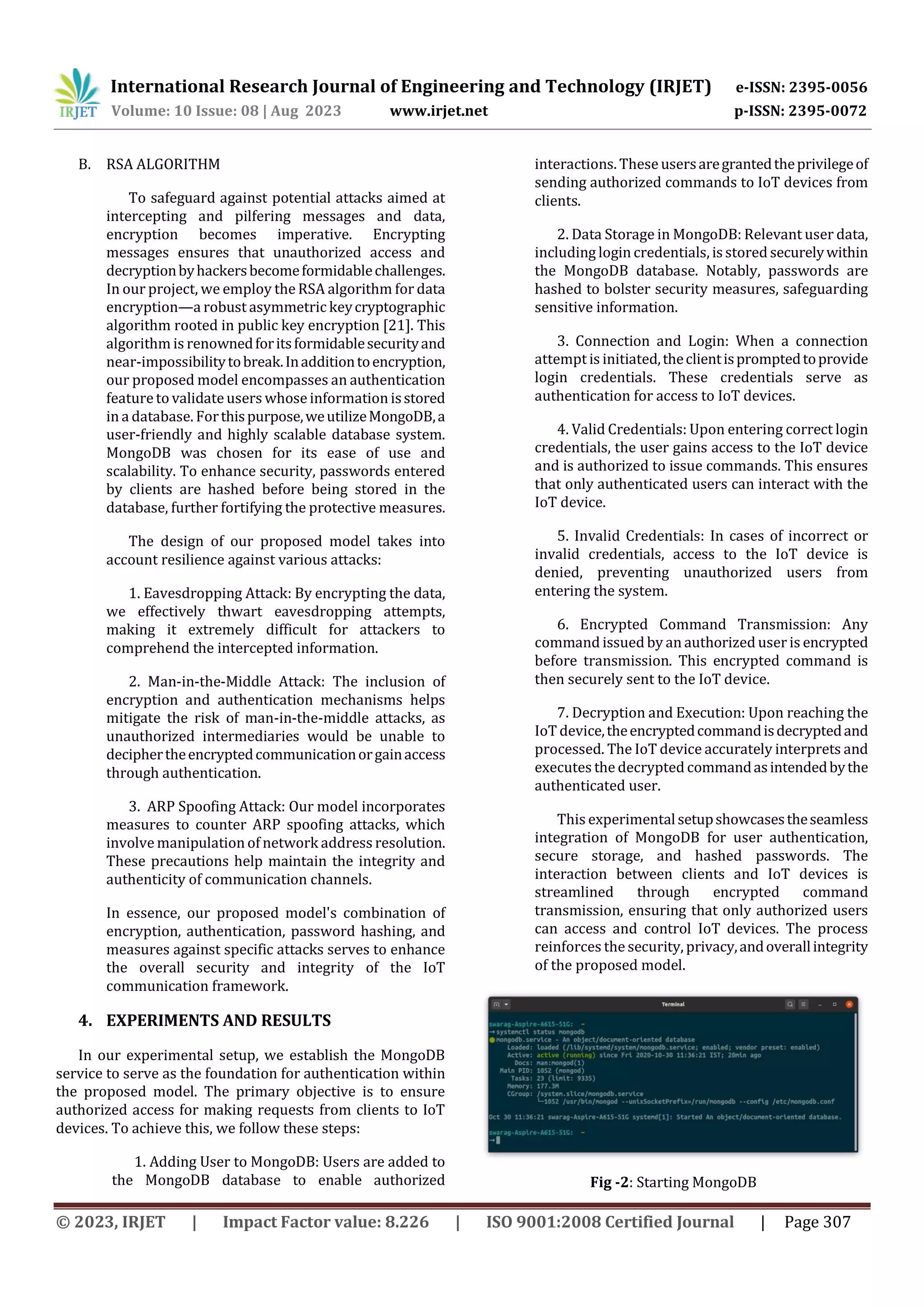 Secure Channel Communication between IOT Devices and Computers | PDF