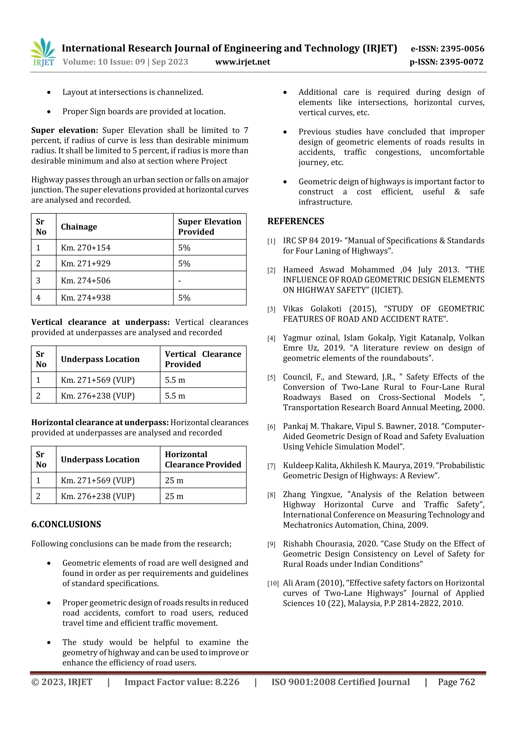 Case Study on Geometry of Four Lane Highway | PDF