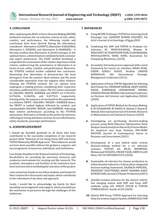 SELECTION OF CAR USING FUZZY AHP AND FUZZY TOPSIS METHOD BY MCDM ...