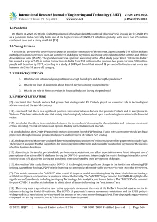 Impact of Pandemic on Fintech Services among Young Netizens | PDF