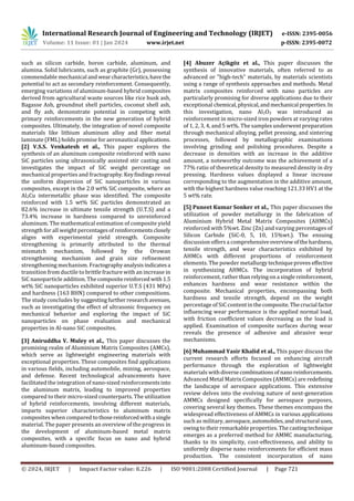 A Review on the Progress and Challenges of Aluminum-Based Metal Matrix ...