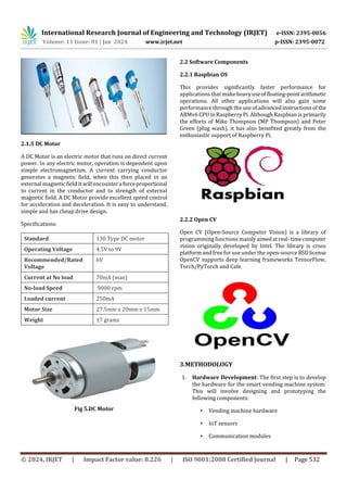 Smart Vending Machine System Using IOT | PDF