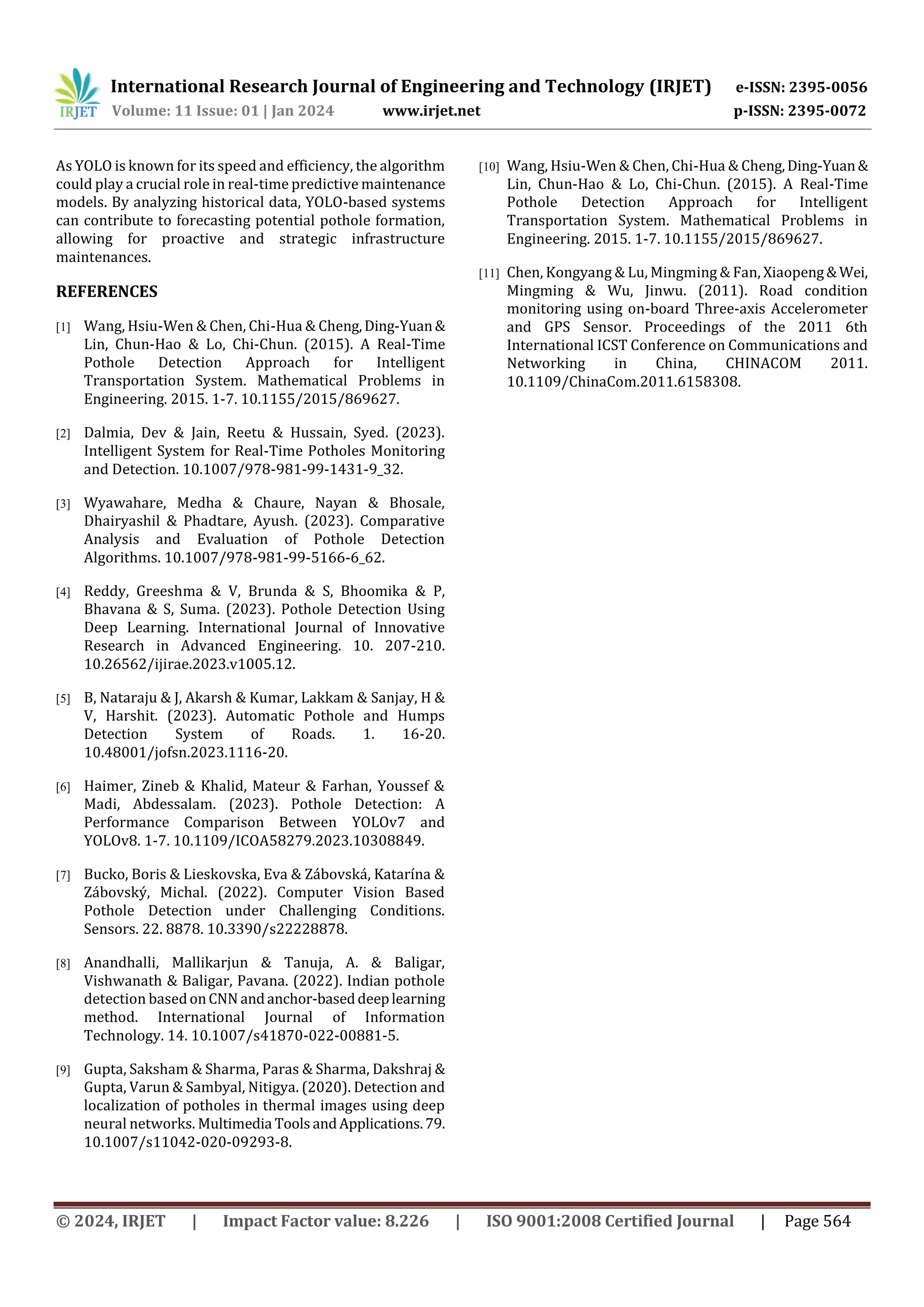 Pothole Detection for Safer Commutes with the help of Deep learning and ...