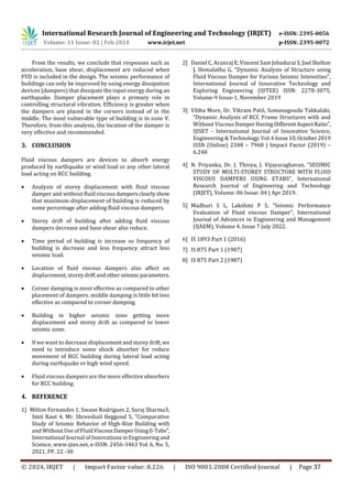 A Review on Influence of Fluid Viscous Damper on The Behaviour of Multi ...