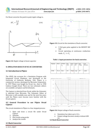 Design and Simulation of DC-DC Converters | PDF