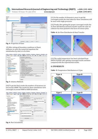 Design, CFD Analysis and Fabrication of Solar Flat Plate Collector | PDF