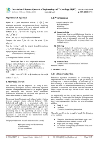 CCC-Bicluster Analysis for Time Series Gene Expression Data | PDF