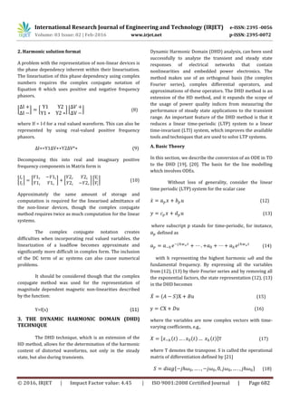 Harmonic Analysis Techniques of Power System-A Review | PDF