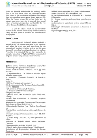 Automatic Irrigation Control Using Wireless Sensor Network | PDF