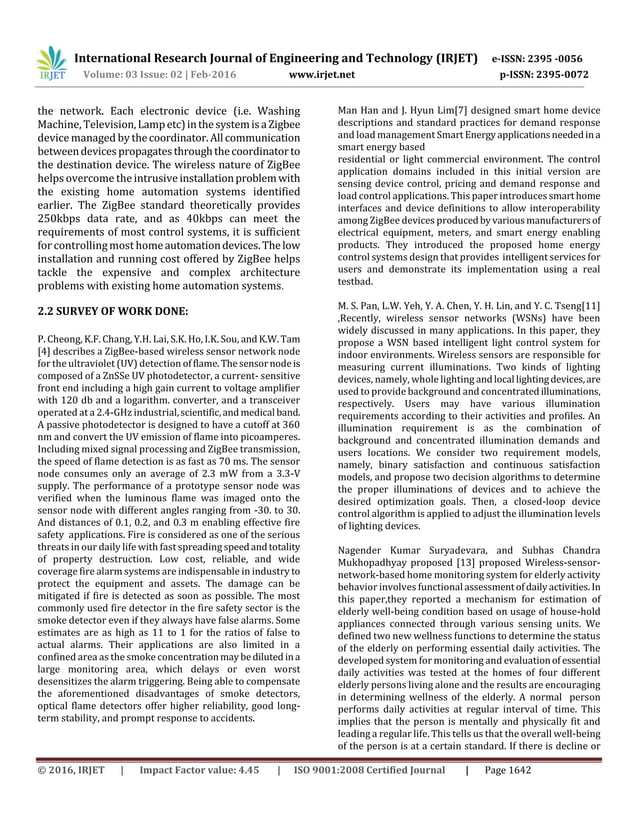 Smart Sensor Network for Society Automation-A Review | PDF