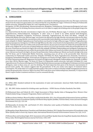Assessment of Groundwater Quality Index Using GIS at Tirupathi, India | PDF
