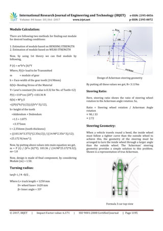Design and Optimization of Steering System | PDF