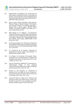 Comparative Analysis of CI Engine Fuelled with Mahua oil & Jatropha oil ...