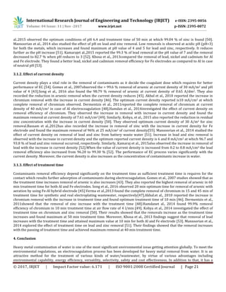 Removal of Heavy Metals from Water and Waste Water by ...