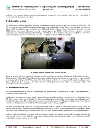 Review on Determination of Residual Stress in Weldments | PDF