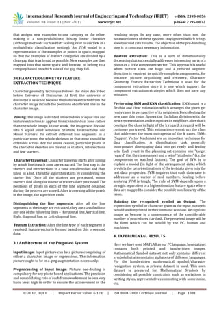 Recognition of Handwritten Mathematical Equations | PDF