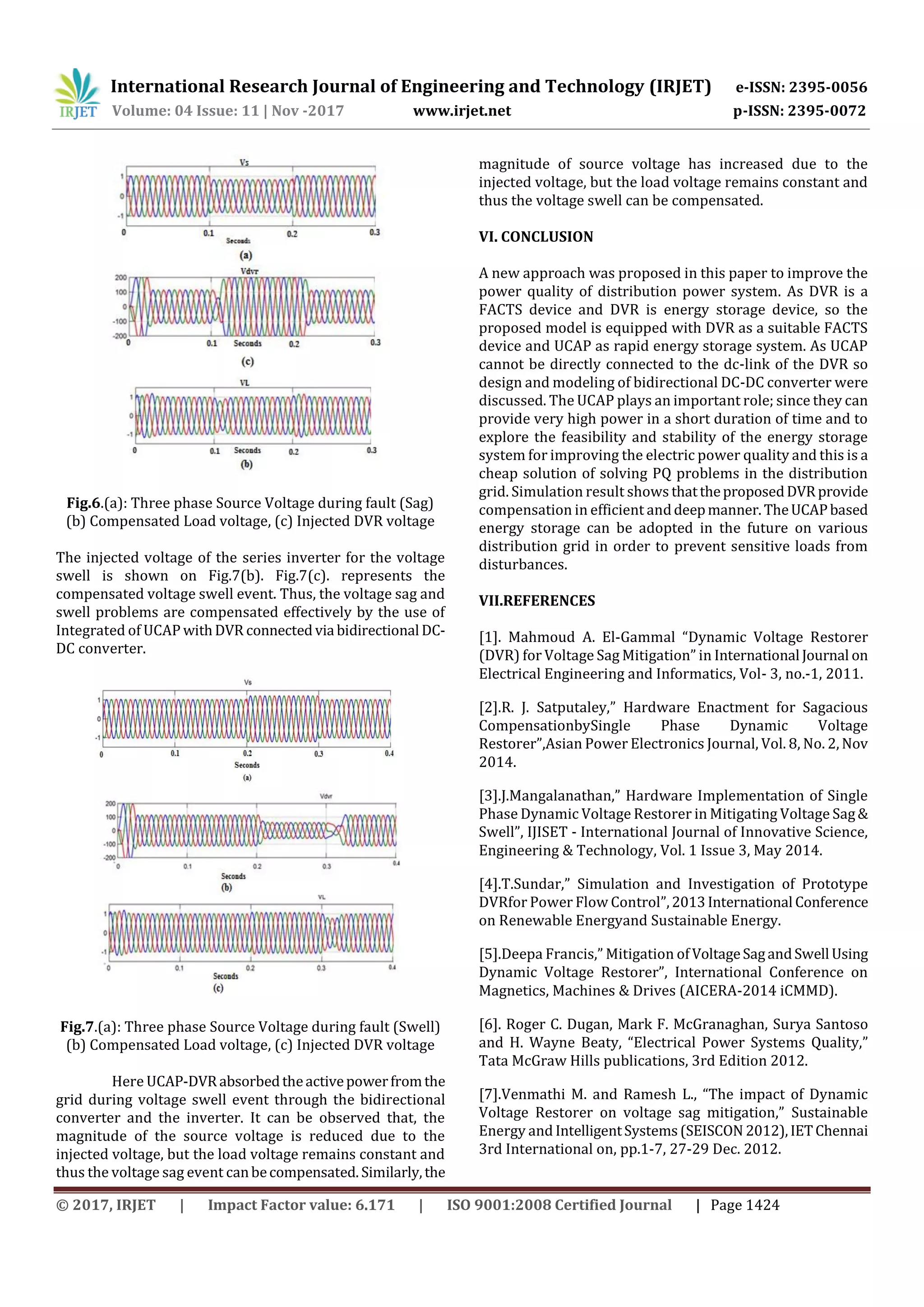 Simulation of DVR for power Quality Improvement by using Ultra ...