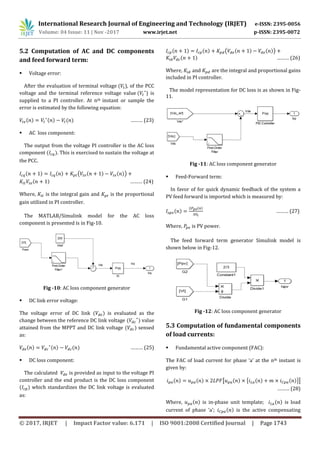 Modeling of Hysteresis Current Control Technique for Three Phase PV ...