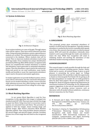 Survey Paper on : College Automation System using Face Recognition with ...