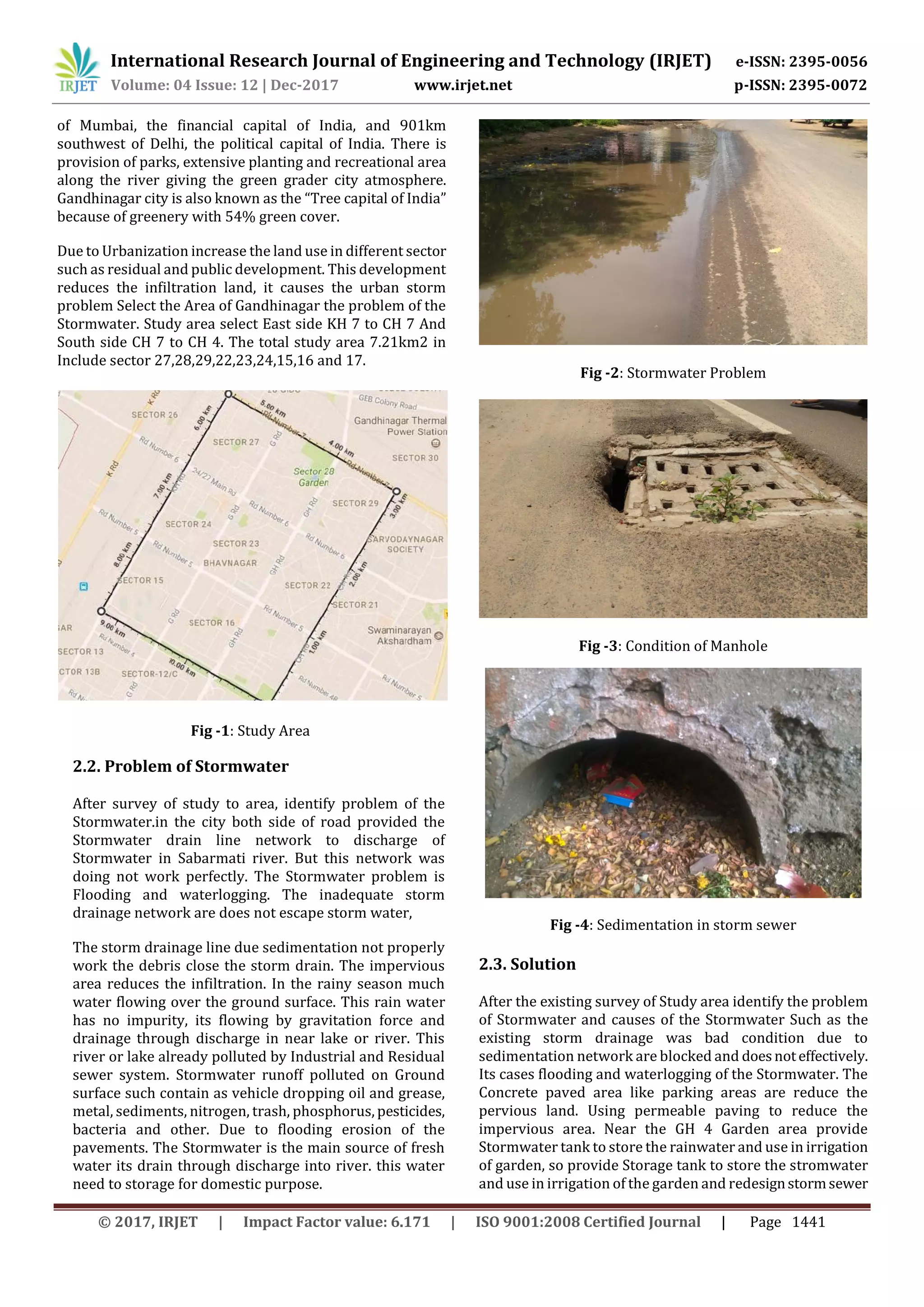 Stormwater Management a Case Study of Gandhinagar City | PDF