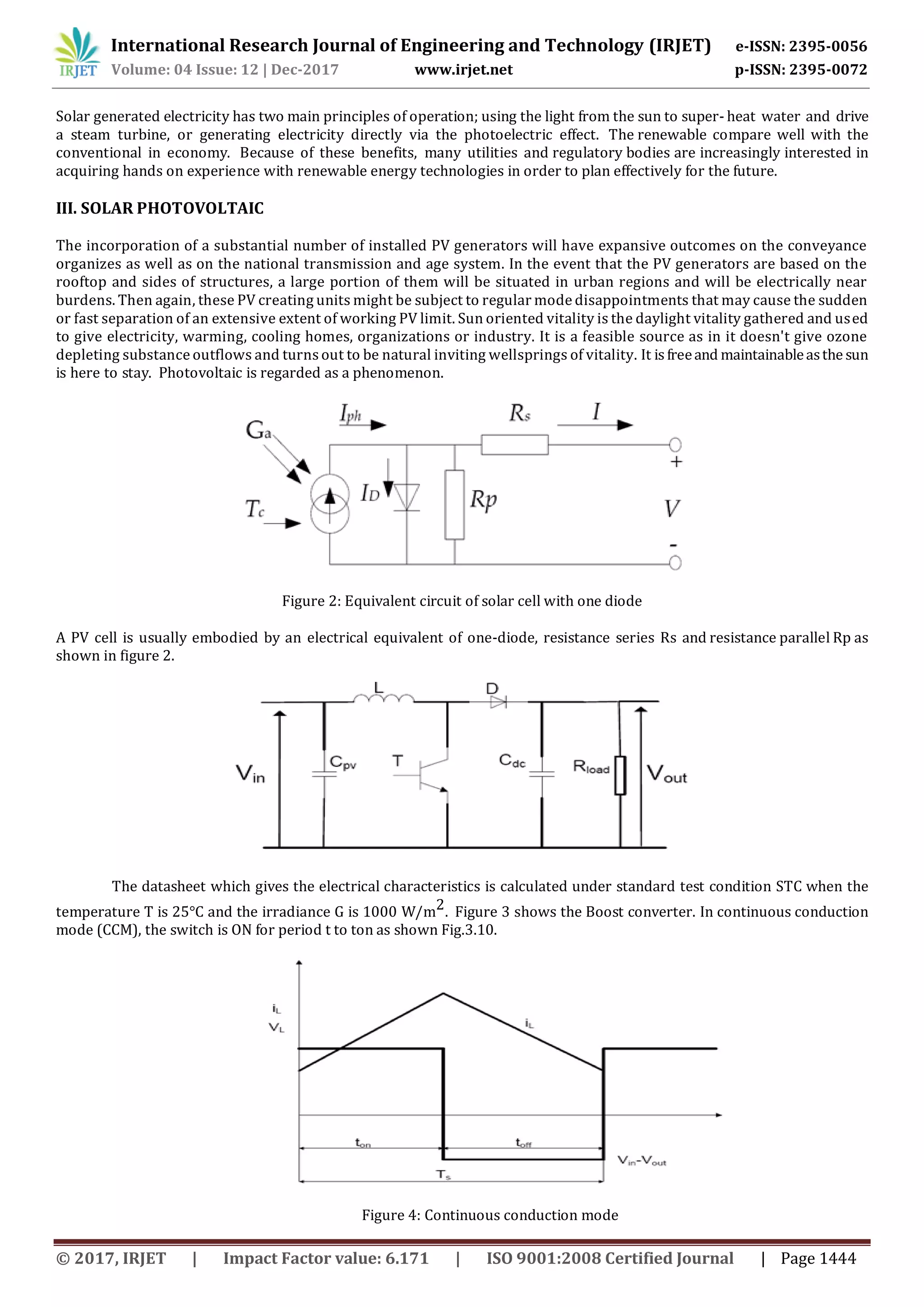 Optimal Control Strategy for a Solar Photovoltaic Power System using ...