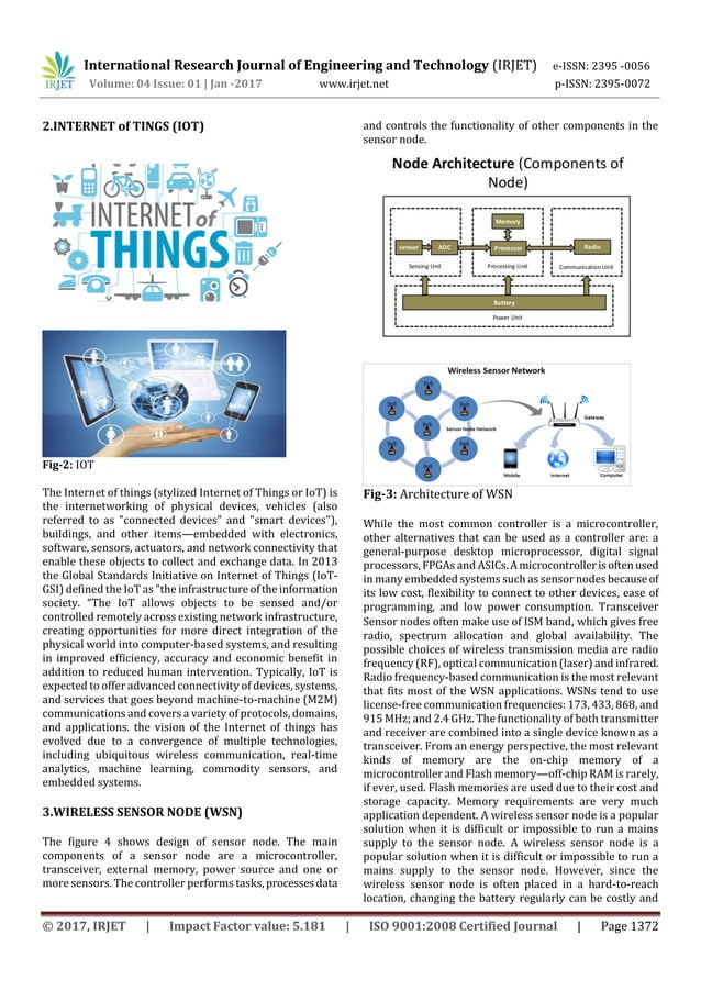 Environmental Monitoring using Wireless Sensor Networks (WSN) based on ...