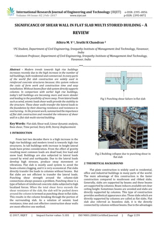 Significance of shear wall in flat slab multi storied building - A ...