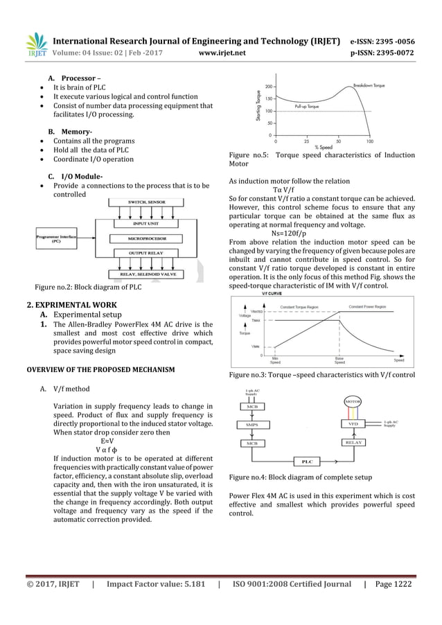 PLC Applications for speed control of induction motor through VFD | PDF