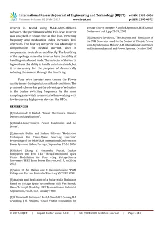 A novel four wire inverter system using SVPWM technique for ups ...