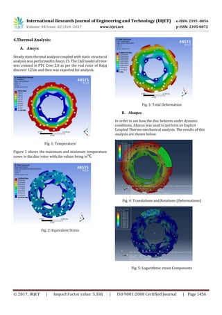Optimum design of braking system for a formula 3 race cars with numeric ...