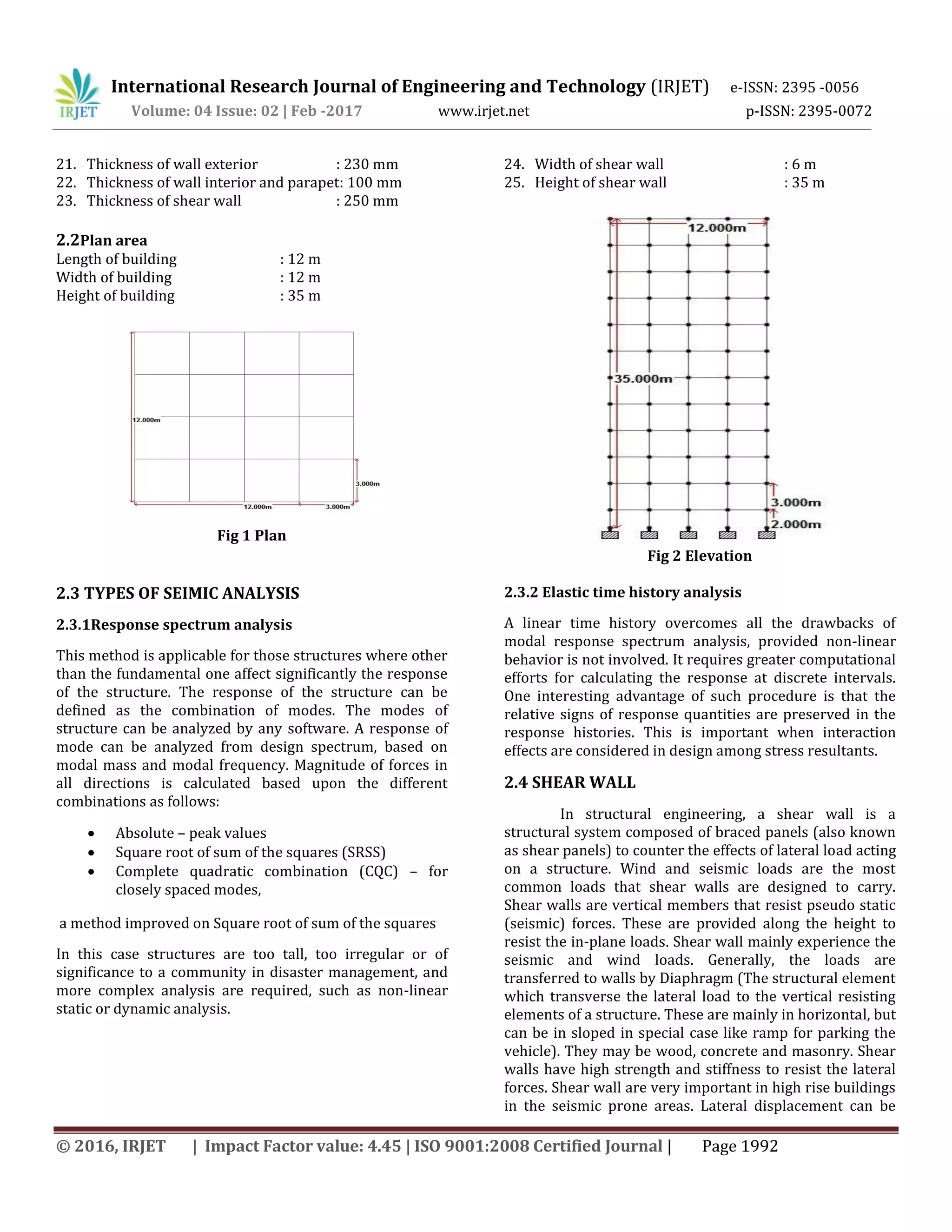 Effect of shear wall position in multi-storied building | PDF