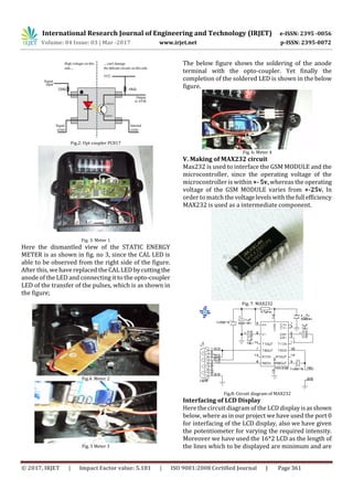 Gsm Based Energy Meter Monitoring and Load Control | PDF