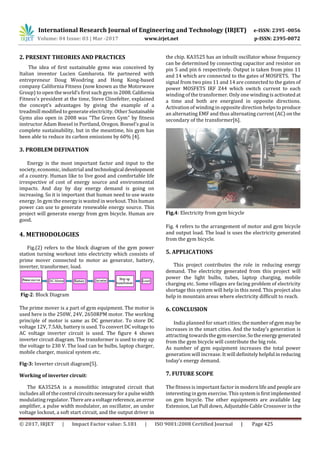 Gym Power Station: Turning Workout into Electricity | PDF | Power and