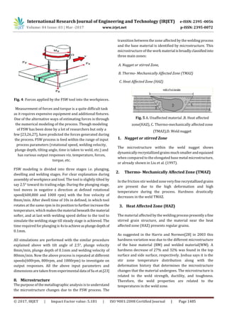 Review Paper on Friction Stir Welding and its Impact on Environment | PDF