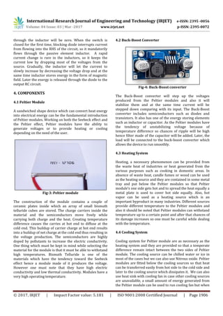 Energy Generation from Peltier Module by Utilizing Heat | PDF