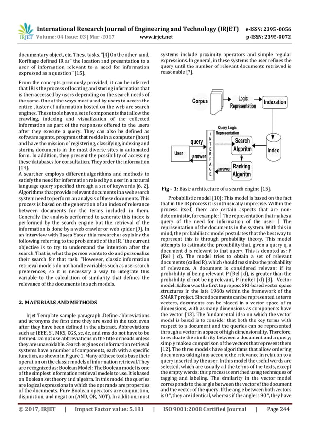 Algorithm for calculating relevance of documents in information ...
