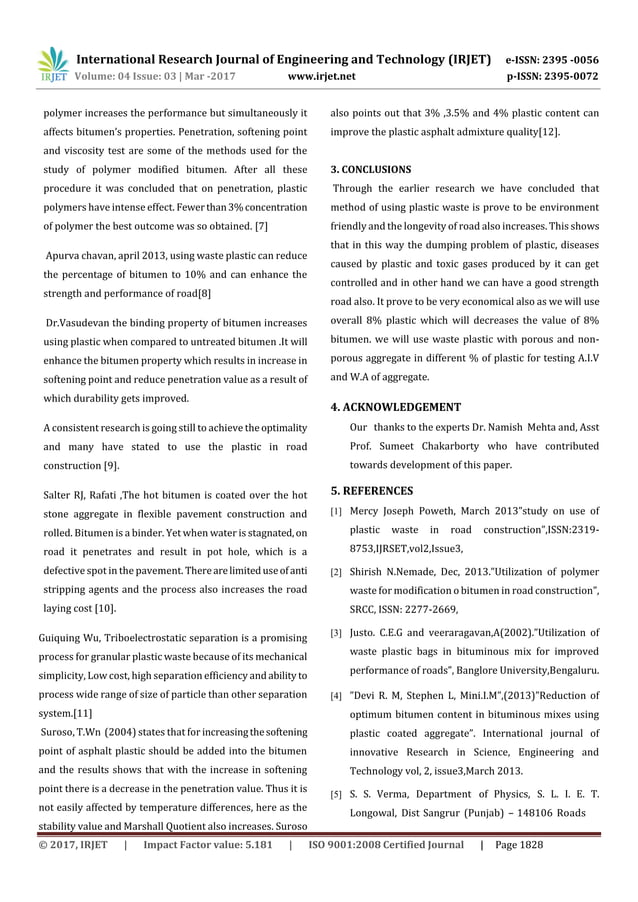 Study of Mechanical Properties of Porous and NonPorous Aggregate by
